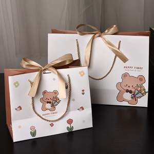 Sac en papier kraft personnalisé, imprimé, luxueux, pour cadeaux, avec logo, fermeture magnétique, ruban, poignée en corde de coton, impression numérique - Product Image 5