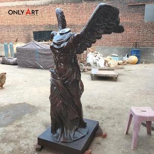 समोथ्रस प्राचीन प्रतिमा की मूर्ति को मिली जीत, प्रसिद्ध ग्रीक देवता थोक कीमतों में कांस्य लाउवर निक पंख वाली विजय प्रतिमा - Product Image 2