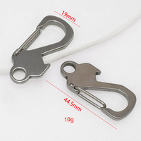 Pabrikan Desain Khusus Carabiner Baja Tahan Karat Bentuk Khusus Gaya Y2K Gantungan Kunci Gaya Ins Pengait Logam Aksesori DIY Logo Kustom