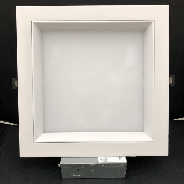 8Inch OD230*230mm 36W Square LED HighPower DownLight Embedded for Hotel 5CCT AC100-347V 0-10V Triac Dimmable 3300LM ETL ES FCC