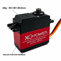 Servomoteur numérique XQ-POWER XQ-S3240M pour bras robotisé, 40KG, engrenage en titane, étanche, couple élevé, pour voiture RC, crawler RC, 6.8V