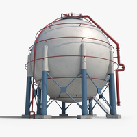 Réservoir de stockage sphérique de 6000 Cbm 3000ton Lpg et réservoir de stockage sphérique de gaz propane de 3000 tonnes Lpg