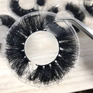 Bán Buôn Nhãn Hiệu Riêng 100% Mink Lông Mi Mink False Lashes 100% Bất Mink Fur 25 Mét Lông Mi Giả 25 Mét 5d Lông Mi Số Lượng Lớn