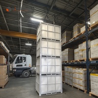 Caisses en acier de grande capacité, empilables et pliables, en acier doux Q235, pour un stockage gain de place