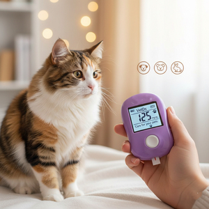 Glucómetro veterinario para uso doméstico para mascotas pequeñas con diabetes - Product Image 4