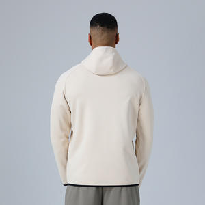 <span class=keywords><strong>Veste</strong></span> bomber d'entraînement d'hiver pour homme, col montant, fermeture éclair, capuche, coupe-vent, streetwear décontracté - Product Image 2