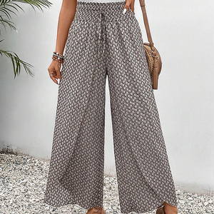 <span class=keywords><strong>Pantaloni</strong></span> Casual alla moda estivi all'ingrosso <span class=keywords><strong>pantaloni</strong></span> <span class=keywords><strong>lunghi</strong></span> da donna <span class=keywords><strong>con</strong></span> <span class=keywords><strong>spacco</strong></span> lungo floreale alla moda <span class=keywords><strong>pantaloni</strong></span> larghi da donna - Product Image 2