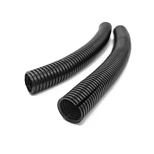 Wholesale flexible corrugated exhaust pipe quick and easy installation PE ID20*OD25mm flexible corrugated vacuum pipe hose