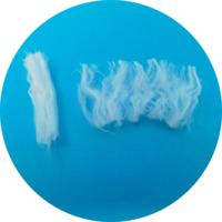 Fibre de polyester brute blanche 1.5D 38mm pour le filage
