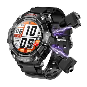 Nieuw Binnen 2 In 1 Tws Oordopjes 2024 Mode Smartwatches 1.52Inch Scherm Sport Gezondheid Monitoring T96 Smartwatch
