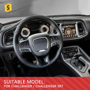 Ricambi <span class=keywords><strong>Auto</strong></span> in fibra di carbonio per decorazione cruscotto <span class=keywords><strong>Auto</strong></span> per Dodge Challenger - Product Image 6