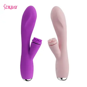 Sexbay Vente en gros d'usine Masturbateur à double mouvement Stimulateur clitoridien point G Vibrateur 10 fréquences Sex toy lapin pour femmes