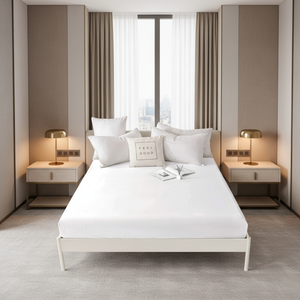 White Non-slip <strong>Protective</strong> Dustproof <strong>Bed</strong> Cover <strong>Mattress</strong> Cover Hotel <strong>Mattress</strong> <strong>Protector</strong> - Product Image 6
