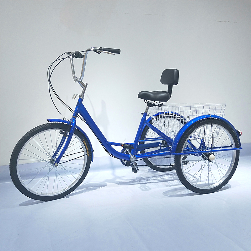 20 Inch Adult Tricycle Bike - 3 Wheels with Rear Basket for Shopping,  Available in Multiple Colors and Gears for B2B Buyers