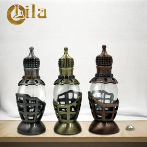 Bouteille d'<span class=keywords><strong>eau</strong></span> en verre avec placage or, 100Ml, style arabe, pour <span class=keywords><strong>parfum</strong></span>, huile essentielle, avec bâton en verre, livraison gratuite - Product Image 2