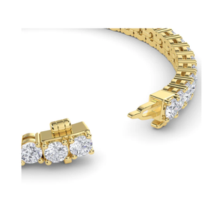 Bracelet élégant en or/or rose avec diamant de culture pour unisexe, offrant une brillance éblouissante, coupe radiante, style contemporain, usage quotidien - Product Image 6