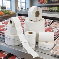 Étiquettes thermiques synthétiques personnalisées 50x25 58x40 58x60 100x50 100x100 100x150, étiquettes alimentaires en PP, étiquettes d'emballage, étiquettes de qualité congélation