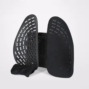 ABS Material Double Wings Posture Correction Lower Back Lumbar Support Massage Cushion for Car Seat Office Chair