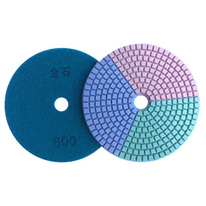 Bantalan pemoles basah berlian <span class=keywords><strong>3</strong></span> warna untuk Quartz granit marmer Gerinda - Product Image 5