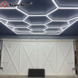 Luminaire suspendu LED hexagonal haute performance pour le detailing automobile, <span class=keywords><strong>centre</strong></span> de remise en forme, pour l'exportation vers la Fédération de Russie, modèle ST1028, alimentation CA - Product Image 4
