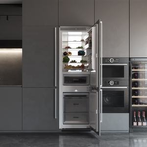 Réfrigérateur et congélateur encastrables modernes de luxe Candor Custom 1770(H)*556(W)*545(D)mm avec compresseur électrique pour le marché américain - Product Image 2