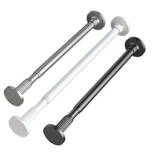 <span class=keywords><strong>Tringle</strong></span> <span class=keywords><strong>de</strong></span> douche extensible <span class=keywords><strong>sans</strong></span> perçage CF, <span class=keywords><strong>sans</strong></span> rouille, pour balcon, <span class=keywords><strong>tringle</strong></span> à vêtements, <span class=keywords><strong>tringle</strong></span> à rideaux télescopique pour chambre à coucher - Product Image 6