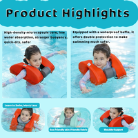 PiaoPiaoFish EPE Flotteurs de bras pour enfants, écologiques, durables, portables, légers, haute sécurité, aide à la natation sous-marine
