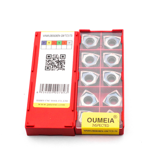 Inserto de fresado de carburo de tungsteno Pnmu0905 Sdmt <span class=keywords><strong>Enmu</strong></span> Snmx Wnmu Hnmg Pnmu CNC Insertos de carburo de fresado frontal de alta alimentación - Product Image 3