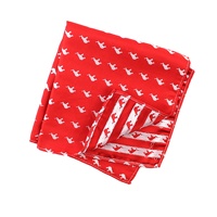 Mouchoir Meilleur Cadeau Nouveauté Mode Style Élégant Animal Éléphant Jacquard Tissé Personnalisé 100% Soie Hommes Mouchoirs de Poche pour Hommes