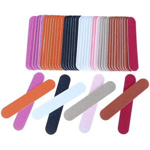 Wholesale Manicure Tools Colorful Double Sides Emery Wooden Disposable Mini Nail File