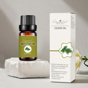 น้ำมันหอมระเหยซีดาร์ (100% จากดอกไม้บริสุทธิ์)- ผลิตภัณฑ์ฟื้นฟูผิวสำหรับการนวดและเครื่องกระจายกลิ่น สำหรับผิวธรรมดา กลิ่นไม้หอม - Product Image 1