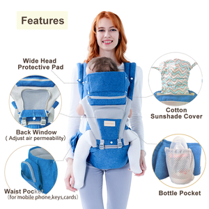 2024 nouveau transporteur de siège de hanche ergonomique pour bébé avec plusieurs fonctions <span class=keywords><strong>9</strong></span> en 1 transporteur avec soutien lombaire - Product Image 4