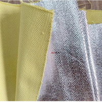 Tissu en aramide Telon_ enduit de feuille d'aluminium, ignifuge, résistant aux flammes, résistant aux températures, tissu en aramide aluminisé, sécurité incendie