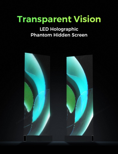 Écran de <span class=keywords><strong>Film</strong></span> de cristal LED Flexible à haute transparence P2.5 P3.91 P6.25 fonction d'<span class=keywords><strong>animation</strong></span> de <span class=keywords><strong>Film</strong></span> LED d'affichage de fenêtre invisible collante - Product Image 2
