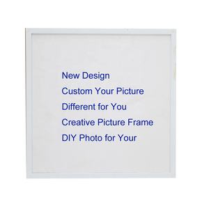 Nouveau Style de cadre <span class=keywords><strong>Photo</strong></span> <span class=keywords><strong>en</strong></span> plastique blanc, ensemble carré 20x20CM boîte d'ombre collant drôle bonheur 8x8 cadres <span class=keywords><strong>Photo</strong></span> <span class=keywords><strong>en</strong></span> <span class=keywords><strong>ligne</strong></span> - Product Image 4
