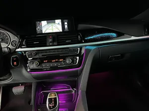 Pour <span class=keywords><strong>BMW</strong></span> Série 3 F30 3GT, éclairage intérieur LED de voiture, 64 couleurs, lumières d'ambiance pour systèmes d'assistance à la sécurité, décoration intérieure - Product Image 4