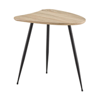 Nouvelle conception 2026 Quantité minimale de commande 30 pièces Vente en gros d'usine Table d'appoint moderne simple avec plateau en MDF et pieds en métal Table de canapé Montage facile Meubles d'intérieur pour salon