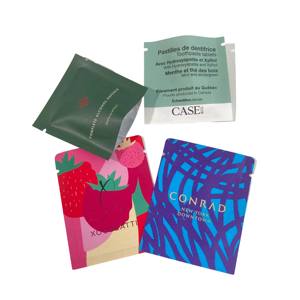 カスタム印刷小型ヒートシール3サイドシールバッグマット空タブレットサシェコーヒーカプセルピル食品グレード包装袋 - Product Image 4