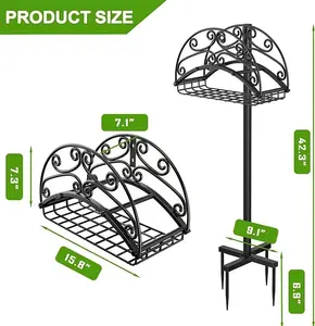 Durable Base Hose Storage Hose Stand Storage Free Standing Coiled Garden Hose Holder For Garden Outside Yard