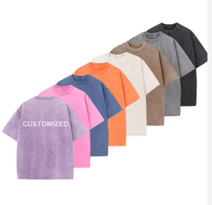 T-shirt surdimensionné pour homme, personnalisé, manches courtes, col rond, couleur unie, jersey 100% coton, coupe respirante, style décontracté - Product Image 1