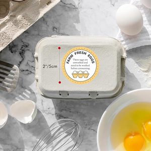 Có Thể Tái Chế 2-Inch Vòng Tự Dính Trứng Bao Bì Dán Trang Trại Trứng Tươi Nhãn Với Scratch Off Tính Năng Cho Gà Chim Cút - Product Image 4