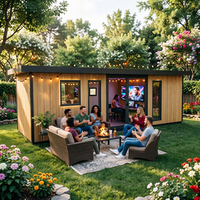Cabane préfabriquée pour homme, abri de jardin, salle de divertissement privée, espace de jeu, insonorisée, installation facile, structure durable