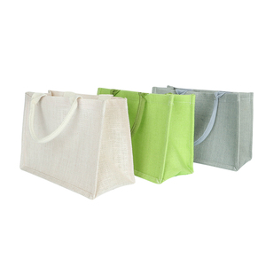 Mini bolso plegable de yute y cáñamo, ecológico, para regalo, a granel, precio al por mayor - Product Image 1