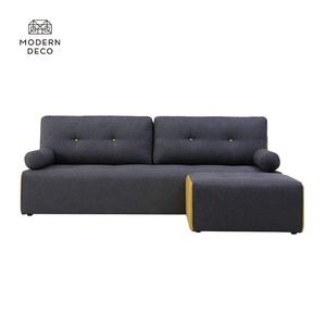 <span class=keywords><strong>Canapé</strong></span> gris 3 places en tissu avec repose-pieds réversible, séparé avec accoudoir, <span class=keywords><strong>coussin</strong></span> de traversin, tufté, ensemble de meubles, pas de vente au détail - Product Image 2