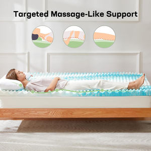 <span class=keywords><strong>Surmatelas</strong></span> en mousse à mémoire <span class=keywords><strong>de</strong></span> <span class=keywords><strong>forme</strong></span> alvéolée <span class=keywords><strong>de</strong></span> 3 pouces pleine grandeur, infusé <span class=keywords><strong>de</strong></span> gel rafraîchissant, écologique, marque REALFINE, pour canapé-lit, camping-car, caravane - Product Image 6