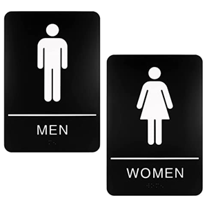 Baño Aseo Baño Lavabo WC Instalación Caballeros Señoras Hombres Mujeres Oficina pública privada Hotel Indicador de negocios - Product Image 3