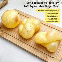 Balle anti-stress en caoutchouc souple à l'huile de coco, effet pétillant, sensation de rebond lent, jouet sensoriel pour acheteurs en gros