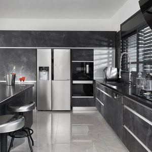 Mobili da <span class=keywords><strong>Cucina</strong></span> in Melamina <span class=keywords><strong>Color</strong></span> <span class=keywords><strong>Noce</strong></span> Chiaro, Armadi da <span class=keywords><strong>Cucina</strong></span> Autoassemblabili - Product Image 5