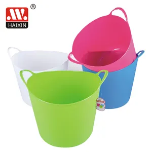 Haixing Wholesale Round Laundry Basin Garden Household Farm 38Liters Tubtrugs