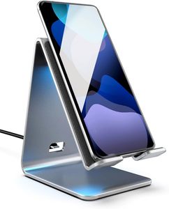 Base de Carga Inalámbrica PowerStand con Luces LED Regulables - Cargador de Escritorio para Modelos de iPhone, <span class=keywords><strong>Android</strong></span> y Galaxy - Product Image 1